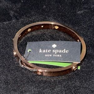 Kate Spade ‘Spot The Spade ♠️’ Rose Gold Bracelet with Metallic Accents